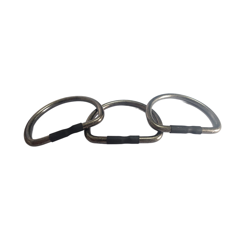 Alloy D-shaped buckle sleeve adhesive