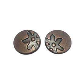 Copper collision nail concave flower environmentally friendly electroplating deep red antique copper