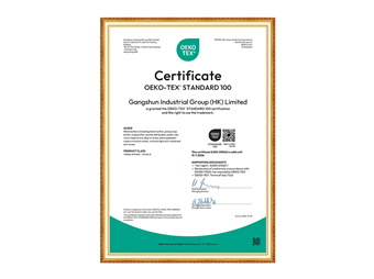 OEKO-TEX Certificate